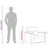 vidaXL Fauteuil 60 cm microvezelstof taupe
