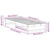 vidaXL Bedframe Bruin 90 x 210 cm Massief grenenhout