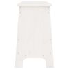 vidaXL Halbankje 160x28x45 cm massief grenenhout wit
