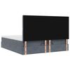 vidaXL Ottoman bed met matrassen en LED's 180x200cm fluweel