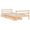 vidaXL Kinderbedframe met lades 90x190 cm massief grenenhout