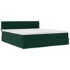 vidaXL Ottoman bed met matrassen en LED's 200x200cm fluweel