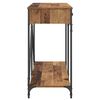 vidaXL Wandtafel met lade Oud Hout 100 x 39 x 78,5 cm Bewerkt hout