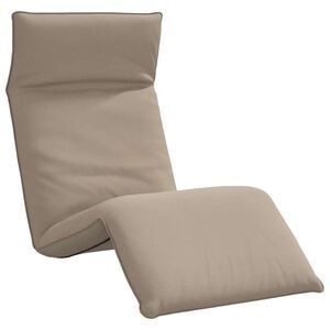 vidaXL Ligstoel inklapbaar 175x54x8,5 cm oxford stof taupe