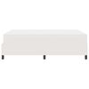 vidaXL Boxspring bed Cr&egrave;me en Wit 203 x 160 x 60 cm Katoenen stof