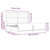 vidaXL Bedframe met hoofdeinde Zwart 180 x 200 cm Stof