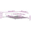 vidaXL Bedframe met hoofdeinde met opslag Bruin 160 x 200 cm Hout