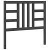 vidaXL Hoofdbord 106x4x100 cm massief grenenhout grijs