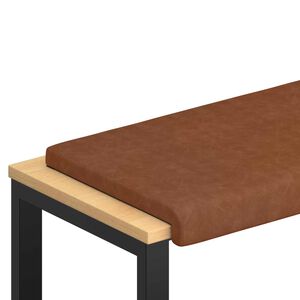 vidaXL Bankkussen Kunstleer Bruin Diepte 35 cm