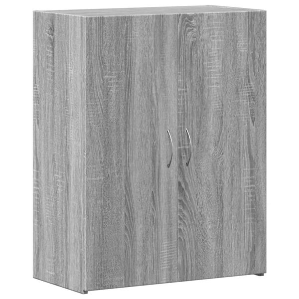 vidaXL Archiefkast 60x32x77,5 cm bewerkt hout grijs sonoma eiken