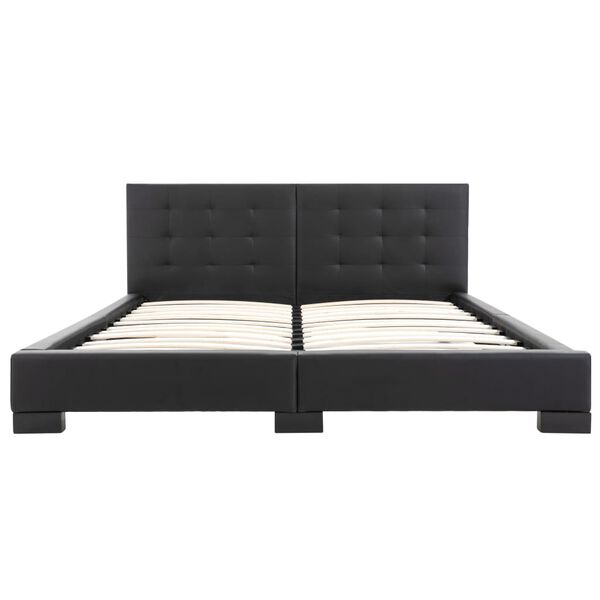 vidaXL Bedframe zonder matras zwart kunstleer 200x160 cm