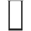 vidaXL Console tafelpoten 2 st U-vormig 38x(72-73) cm staal zwart