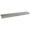 vidaXL Gazonrand 20 pcs 100 x 10 x 8 cm Staal Zilverkleurig