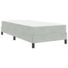 vidaXL Boxspringbed met matras Lichtgrijs 80 x 220 cm Stof