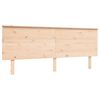 vidaXL Bedframe met hoofdbord massief hout