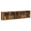 vidaXL LED Sideboard Oudhout 283 x 37 x 67 cm Bewerkt hout