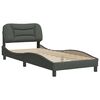 vidaXL Bedframe zonder matras "Hvar" 80x200 cm stof donkergrijs