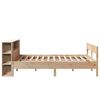 vidaXL Bed met boekenkast zonder matras massief grenenhout 160x200 cm