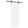 vidaXL Schuifdeur ORKDAL 78 x 202 cm Bewerkt hout Wit en zwart