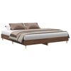 vidaXL Bedframe zonder matras bewerkt hout bruin eikenkleur 180x200 cm