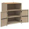 vidaXL Kast met plank Beige 70 x 50 x 87 cm Polyester en Roly Ratten