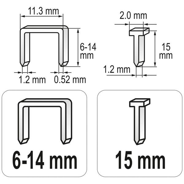 YATO Tacker 6-14 mm