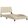 vidaXL Bedframe zonder matras "Hanko" 100x200 cm stof cr&egrave;mekleurig