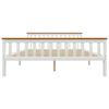 vidaXL Bedframe met 2 lades massief grenenhout wit 160x200 cm