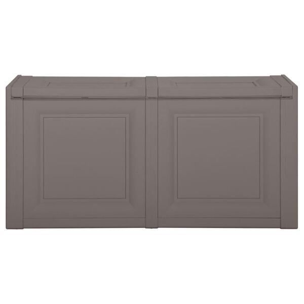 vidaXL Kussenbox 85 L 86x40x42 cm grijs