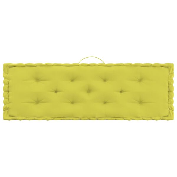 vidaXL Palletvloerkussens 4 st katoen appeltjesgroen