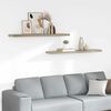 vidaXL Wandschappen zwevend 2 st 120x23,5x3,8 cm MDF eikenkleurig