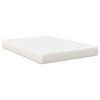 vidaXL Bedmatras met matras Cr&egrave;me 140 x 190 cm Stof