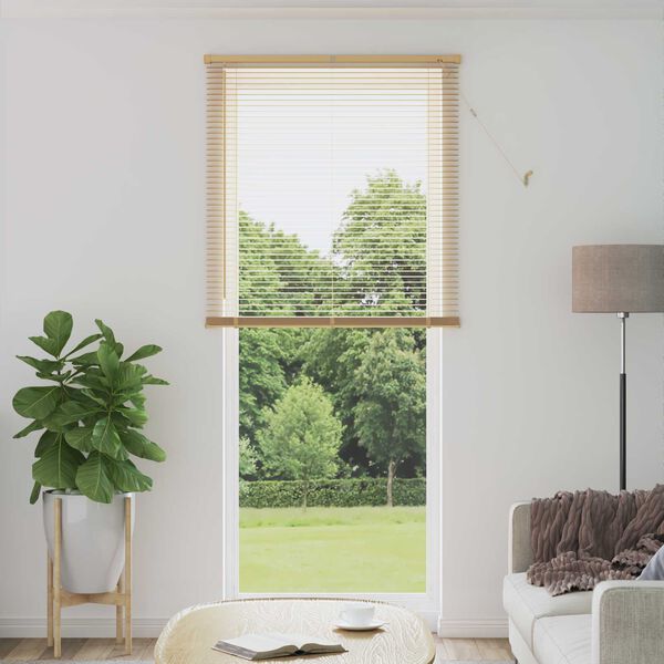 vidaXL Venetiaanse Blind Lichtbruin met Patroon 213 x 70 cm PVC