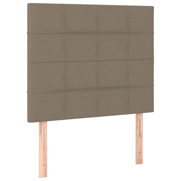vidaXL Hoofdbord taupe 100x5x118/128 cm Stof