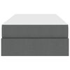 vidaXL Opbergbed met matras Donkergrijs 90 x 200 cm Polyester