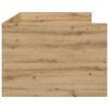 vidaXL Dagbed met hoofdeinde Artisan Eiken 90 x 190 cm Bewerkt hout