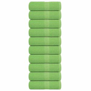 vidaXL Washandjes FROGN 10 st 30x30 cm 360 g/m&sup2; appelgroen