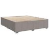 vidaXL Boxspring met matras stof taupe 200x200 cm