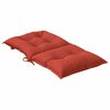 vidaXL Stoelkussens 2 st lage rug 100x50x7 cm stof gem&ecirc;leerd rood