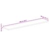 vidaXL Tafelblad rechthoekig 160x50x3,8 cm massief ruw mangohout