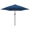 vidaXL Parasol met metalen paal 300 cm blauw
