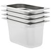 vidaXL Gastronormbakken 4 st GN 1/4 150 mm roestvrij staal