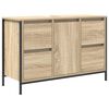 vidaXL Wastafelkast met lades 90x34,5x60 cm sonoma eikenkleurig