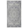 vidaXL Buitenkleed met patroon platgeweven 80x150 cm blauw