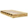 vidaXL Bedframe zonder matras 80x200 cm massief hout eiken