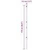 vidaXL Hek Post 26 pcs Groen 3.2 x 3.2 x 170 cm Staal