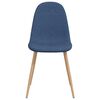 vidaXL Eetkamerstoelen 2 st stof blauw