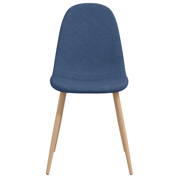 vidaXL Eetkamerstoelen 2 st stof blauw