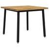 vidaXL Live Edge Eettafel 90 x 90 x 75 cm Massief Acaciahout