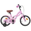 vidaXL Kinderfiets 16 Inch voor 4-6 jaar oud Lichtroze